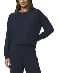 Splendid - Phoebe Crewneck Silk-blend Sweater - Lyst