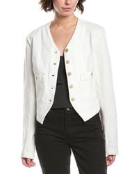 7 For All Mankind - Collarless Jacket - Lyst