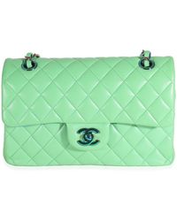 Chanel - Quilted Lambskin Rainbow Small Classic Double Flap Bag - Lyst