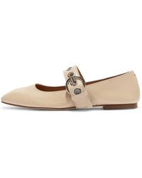 Aeyde - Pointed Toe Nappa Leather Flat Shoes - Lyst