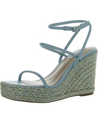 Steve Madden - Unify Faux Leather Wedge Platform Sandals - Lyst