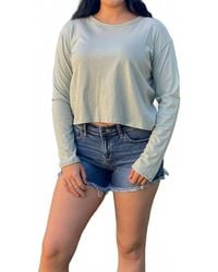 WASABI + MINT - Knot Backing Down Top - Lyst