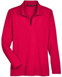 Devon & Jones - Crownlux Performanceplaited Long Sleeve Polo - Lyst