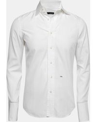 DSquared² - Cotton Button Front Shirt - Lyst