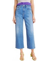 CQY - Sunday Ultra High-Risecropped Wide Leg Jeans - Lyst