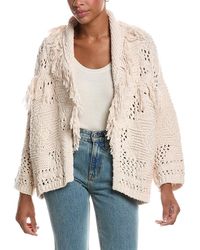 Autumn Cashmere - Southwest Fringed Shawl Collar Cardigan - Lyst