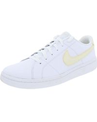 Nike Court Royale 2 Leather Lifestyle Casual And Fashion Sneakers - White