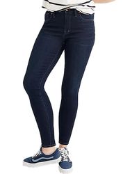 Madewell - High Rise Dark Wash Skinny Jeans - Lyst