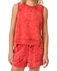 Mystree - Bowie Sleeveless Terry Top - Lyst