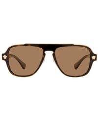 Versace - Ve2199 1252la Navigator Sunglasses - Lyst