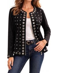 Ethyl - Faux Suede Glimmer Jacket - Lyst