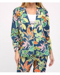 Fate by LFD - Tropical Print Satin Blazer - Lyst