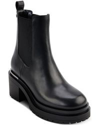 DKNY - Patria Made Block Heel Chelsea Boots - Lyst