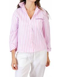 KOCH - Lane Butotn Down Long Sleeve Top - Lyst