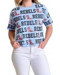 Stewart Simmons - The Sequin Repeat Tee Ole Miss - Lyst
