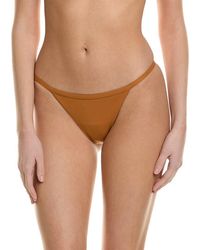Jonathan Simkhai - Moxie Solid String Bikini Bottom - Lyst