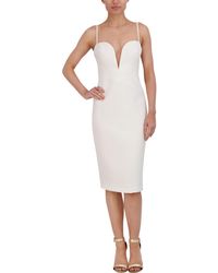 BCBGMAXAZRIA - Open Back Midi Cocktail And Party Dress - Lyst