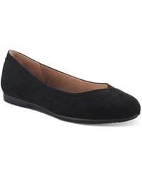 Style & Co. - Lydiaa Faux Suede Almond Toe Ballet Flats - Lyst