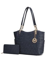 MKF - Allison Vegan Leather 2 Pcs Tote & Wallet Handbag - Lyst