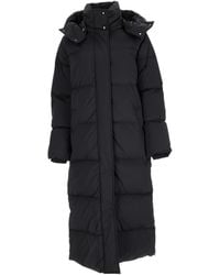 Woolrich - Quilted Detachable Hood Down Jacket - Lyst