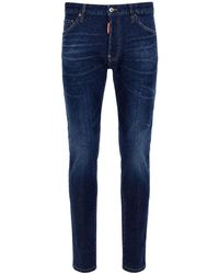 DSquared² - Dark Slim-Fit Jeans With Classic Five-Pocket Design - Lyst