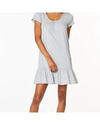 Bobi - Cotton Ruffle Hem Tee Dress - Lyst