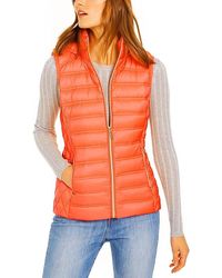 Michael Kors - Down Puffer Vest Jacket With Removable Hood - Lyst