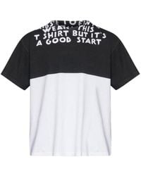 MM6 by Maison Martin Margiela - Bold Graphic Print T-Shirt With Relaxed Fit - Lyst