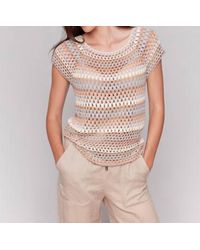 Charlie b - Crochet Cap Sleeve Top - Lyst