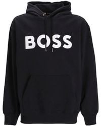 BOSS - Sullivan 16 Logo Hoodie Sweatshirt - Lyst