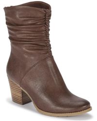 BareTraps - Leslie Faux Leather Almond Toe Ankle Boots - Lyst