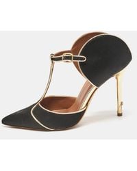Malone Souliers - Satin And Leather Imogen Sandals - Lyst