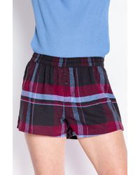 Pj Salvage - Mad For Plaid Shorts - Lyst