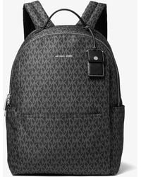 Michael Kors - Sable Large Printed Signature Logo Backpack - Lyst