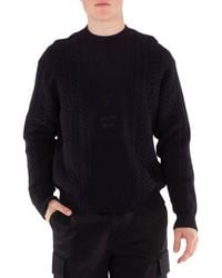 Versace - Medusa Milano Cable-Knit Sweater - Lyst