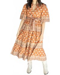 Victoria Dunn - Serena Midi Dress - Lyst