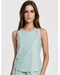 Another Love - Carmela Pleather Tank Top - Lyst