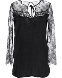 Sandro - Lace Detail Blouse - Lyst