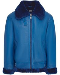 Infinity Leather - B3 Bomber Raf Aviator Sheepskin Jacket -Wyndham - Lyst