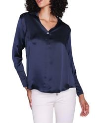 Catherine Gee - Daria French Cuff Silk Blouse - Lyst