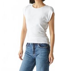 Michael Stars - Joni Power Shoulder Tee - Lyst