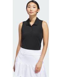 adidas - Ultimate365 Solid Sleeveless Polo Shirt - Lyst