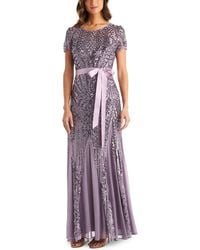 R & M Richards - Sequined Maxi Evening Dress - Lyst