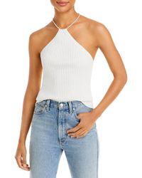 Line & Dot - Elizabeth Halter Open Back Tank Top - Lyst