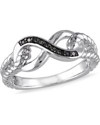 Mimi & Max - Diamond Infinity Link Ring - Lyst