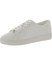 MICHAEL Michael Kors - Grove Lace-up Faux Leather Casual And Fashion Sneakers - Lyst