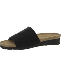 Naot - Alana Peep-toe Cork Slide Sandals - Lyst