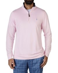 Tailorbyrd - Solid Modal Quarter Zip Pullover - Lyst