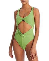 Andrea Iyamah - Cut-out Tie Back One-piece Swimsuit - Lyst