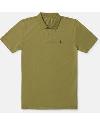 Volcom - Middler Polo Short Sleeve Shirt - Old Mill - Lyst